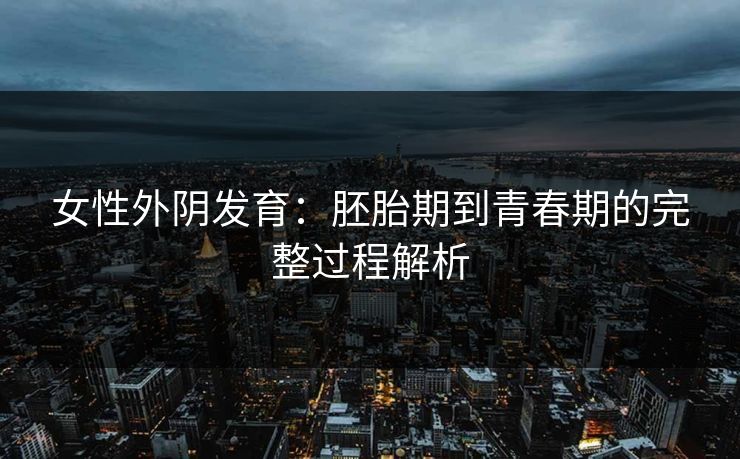 女性外阴发育：胚胎期到青春期的完整过程解析